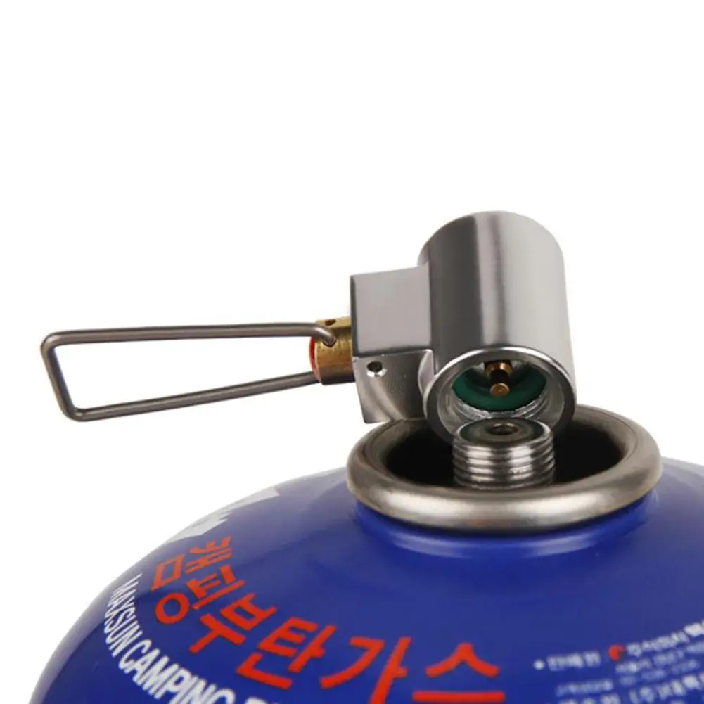 MeterMallOutdoor Camping Stove Refill Adapter Flat Gas Adapter Valve Canister Gas Convertor Shifter Cylinder Refill Adapter