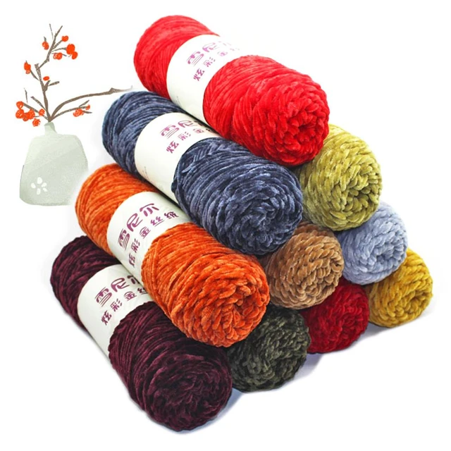 1skein Polyester Yarn, Solid Color Red Thread For Sewing