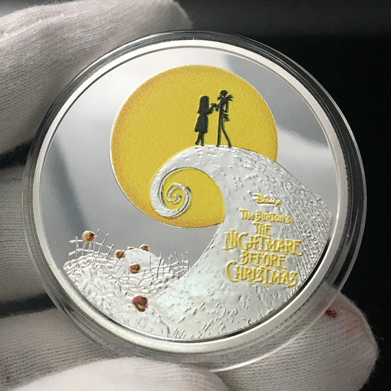 

Australia 2019 Halloween Nightmare Badge Silver Plated Color Commemorative Collectible Coin Gift Lucky Coin