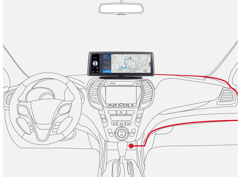 Автомобильный Семья 8 дюймов 4G Android приборной панели автомобиля DVR Камера gps навигации ADAS 1080P Двойной объектив Автомобильный видео Регистраторы ночного видения Wi-Fi