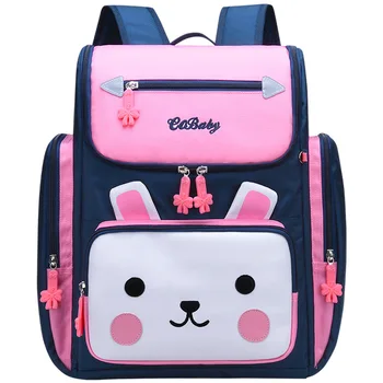 

cute cartoon rabbit princess school backpack for girls 2 sizes primary school bags kids travel backpacks mochila escolar