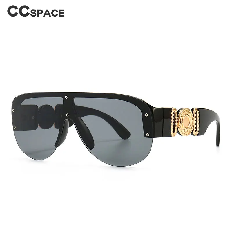 46659 Übergroße Sonnenbrille Mode Männer Frauen Goggle Shades UV400 Vintage Brille_voghion.com