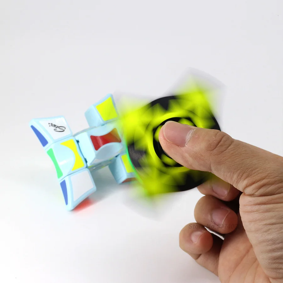 Mofangge кубик-Спиннер Fidgetspinner игрушки для детей и взрослых 1x3x3 волшебная головоломка Fingertip волшебный куб игры