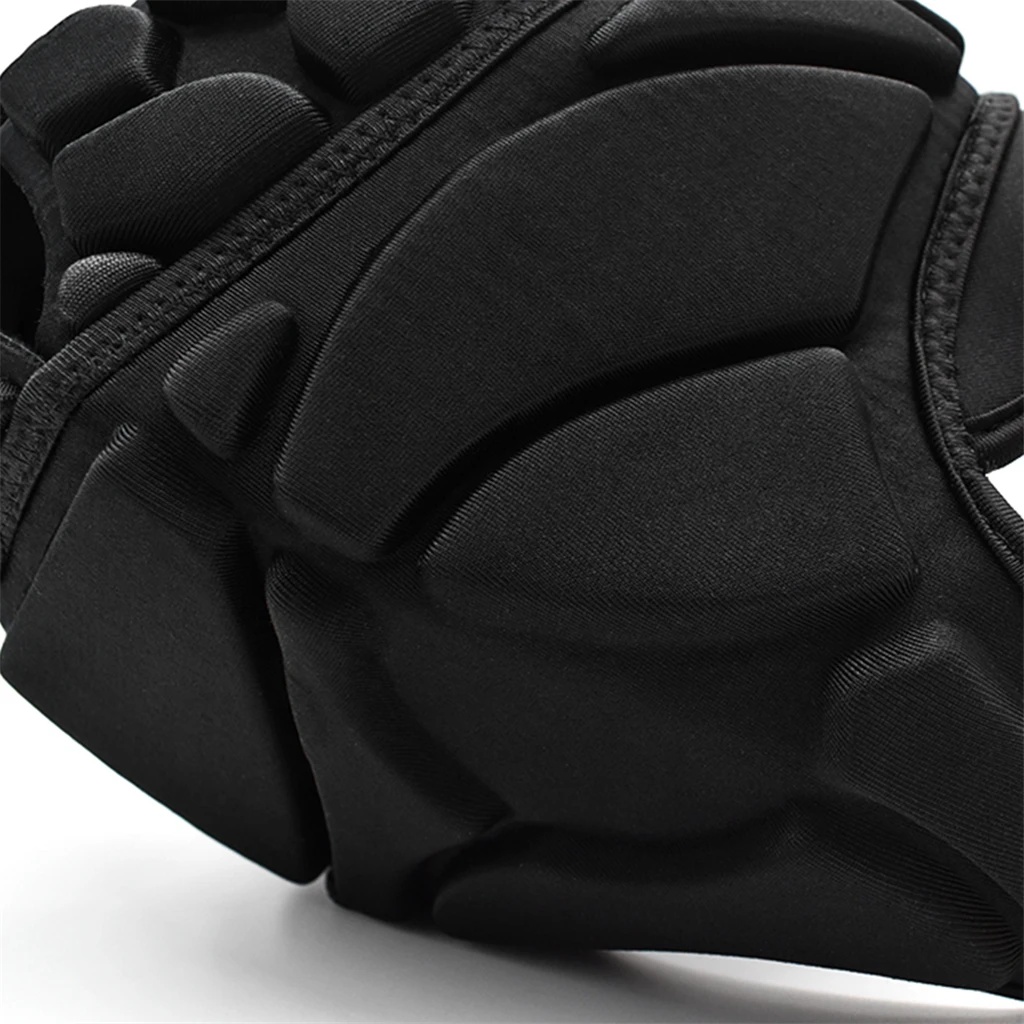 EVA Shockproof Sports Helmet Football Goalkeeper Rugby Head Protector Headguard with Visor Black Choice Sizes