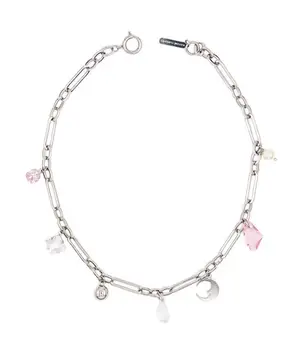 

2020 justin New European American Moon Crystal Multi-Pendant Short Necklace Metal Choker Clavicle Chain Female Wholesale