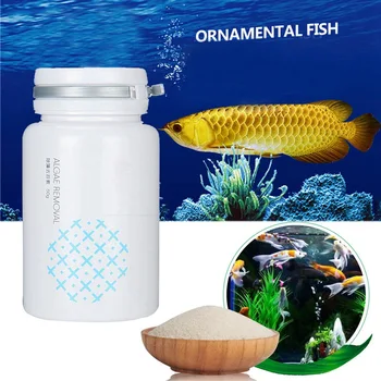 

Fish Tank Moss Remover Aquarium Algaecide Aquatic Control Algae Detergent Purification Water With Spoon