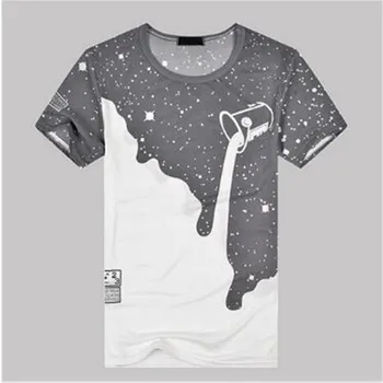 

ZNG 2020 Colors Men Fashion Summer T shirt Printed Short Sleeve Round Neck Slim casual T-shirt hot size