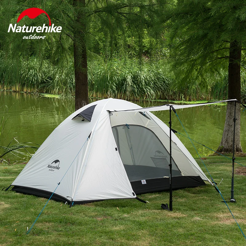 NatureHike обновленная P серия UPF 50+ 2 3 4 человека Сверхлегкий 210T полиэстер ткань двухслойный открытый тент для путешествий, кемпинга