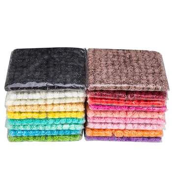 

144Pcs 2cm Mini Lace Foam Rose Artificial Wedding Flower Flower Decoration DIY Garland Rose Bear Accessories Craft Flower