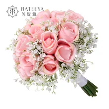 Стиль, модель, держатель для невесты, креативный букет из роз для свадьбы, серия MORI, держатель для боке, Свадебные товары оптом