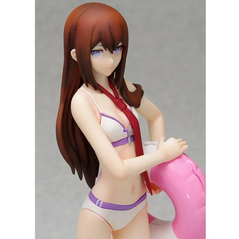 Steins Gate Makise Kurisu бикини Фигурки ПВХ brinquedos Коллекция Фигурки игрушки для Рождественский подарок Wtih Розничная коробка A236