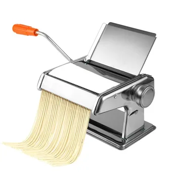 

Stainless Steel Manual Noodle Press Machine Household Multifunctional Dumplings Wonton Skin Rolling Machine with Hand Crank