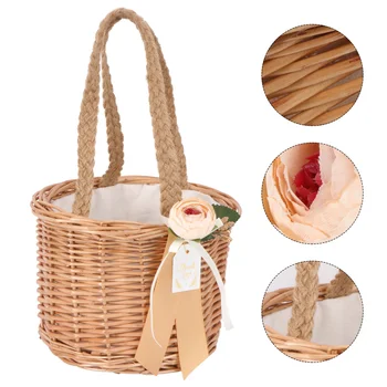 

1Pc Fresh Handmade Woven Candy Box Memorable Gift Box Present Case Candy Box Wedding Gifts Box Fresh Candy Box for Storage