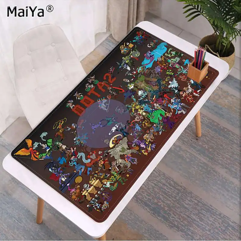 Lock Edge 30x80cm Maiya свои собственные коврики Мультяшные герои Dota2 индивидуальный игровой коврик для мыши для ноутбука большой коврик для мыши клавиатуры - Цвет: Lock Edge 30x80cm