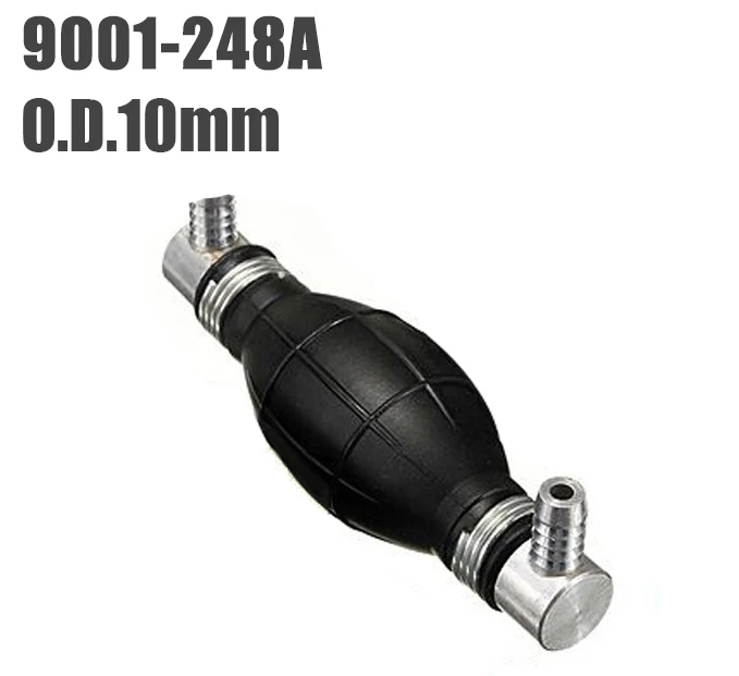 Масляный насос, резиновый ручной Сферический односторонний клапан, алюминиевый сжимающий всасывающий насос, насос для аквариума, автомобильные аксессуары - Цвет: 9001-248A-10mm