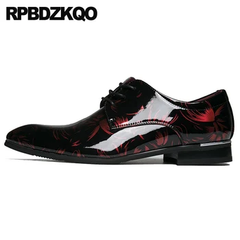 

designer elevator lace up pointed toe casual flats footwear height increase oxfords 2019 patent leather italian men shoes brands