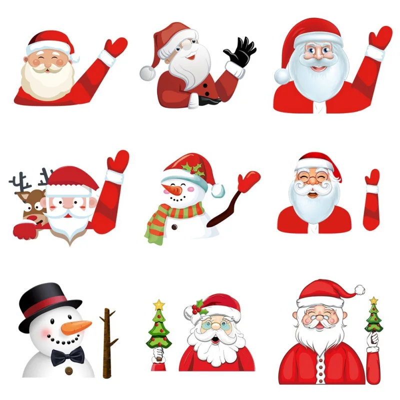 

Christmas Design Rear Wiper Decals Waving Arm Santa Claus/Snowman Car Window Sticker Decoration Christmas Decoration For Car