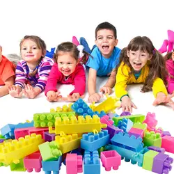 128 шт пластиковый игрушечный кубик для детей, обучающий, руки-на способности/развитие интеллекта с Mom And Daddy Juguetes