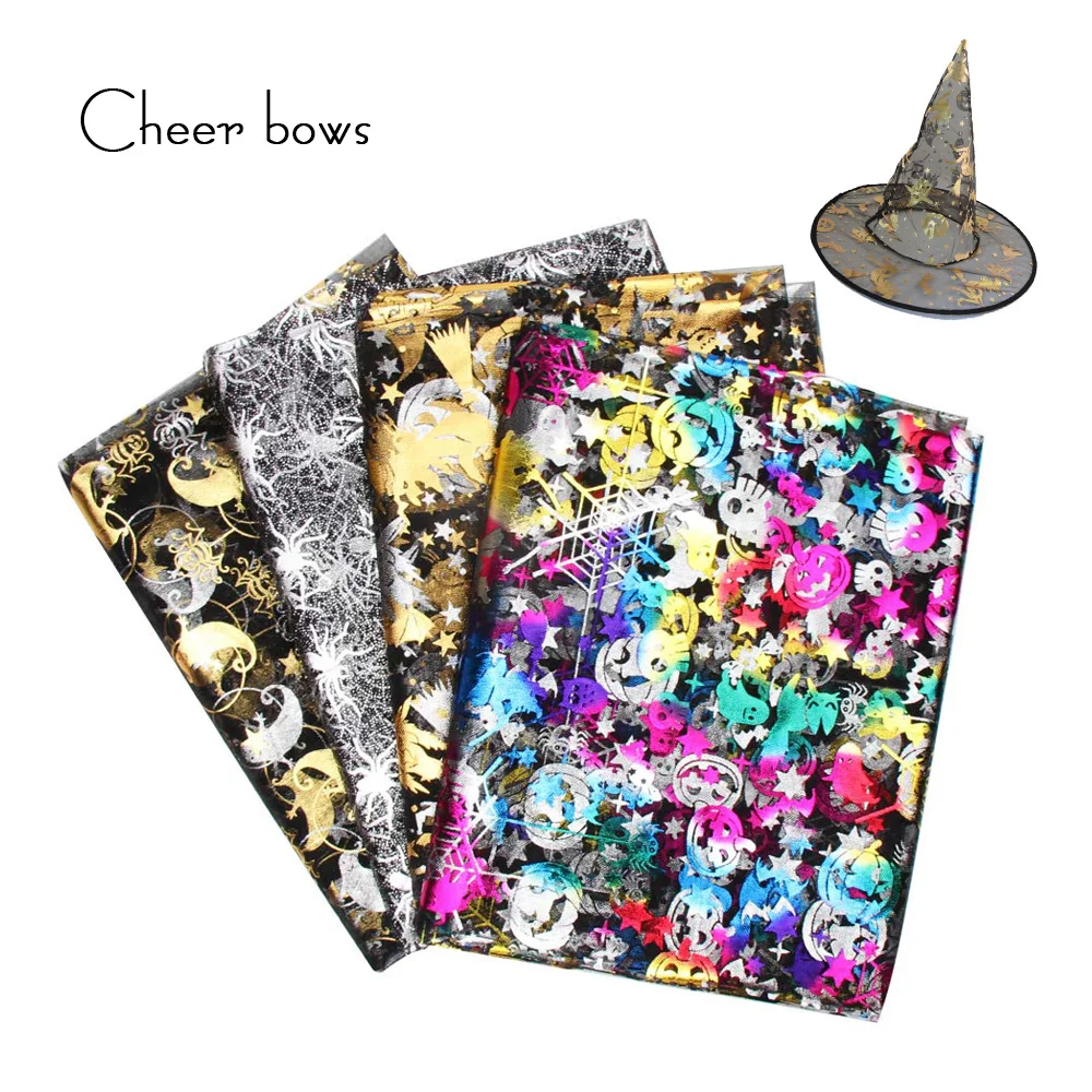 Кружевная ткань Cheer bow на Хэллоуин тюль ручной работы текстиль сделай сам швейные