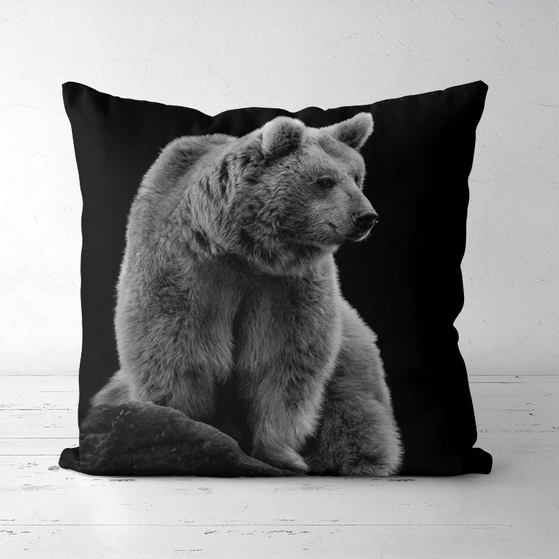 

Black bear Cushion Throw Pillow Decorative Pillowcase