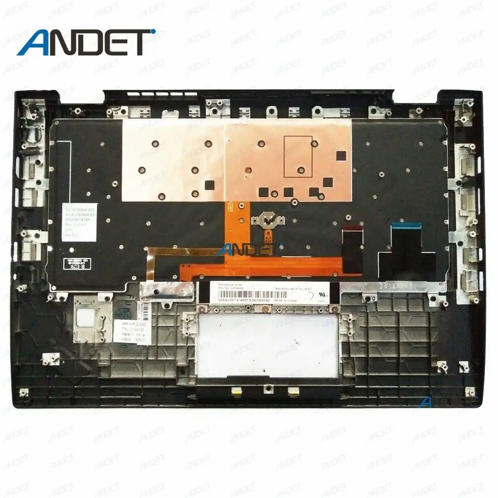 Для lenovo ThinkPad X1 Carbon Gen 4th 20FB 20FC Упор для рук верхний чехол клавиатура с подсветкой США 01AV154 01AV193