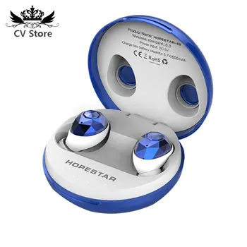 

2020 New Pretty Crystal Stone Bluetooth Earphone HD 5.0 Stereo Sound Mini Wireless Earbuds Mini Gift Headset for Lovers Presents