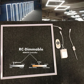 

Apextech LED Ceiling Frame Light 60x60 30x120 60x120 Pendant Lamp Commercial Office Lighting Remote Dimmable Ceiling Lamp