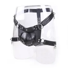 Мужской кожаный Пенис Нижнее белье БДСМ Связывание замок петух клетка флирт страстный целомудрие устройство секс игрушки для мужчин забавные подвязки ремни