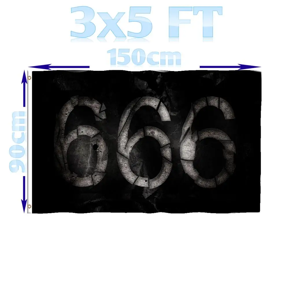 Satan 006 BENFACTORY Store 3x5ft сатана Бафомет Рыцари Тамплиер Бог флаг однослойный полиэстер с латунными люверсами внутри/на открытом воздухе - Цвет: Satan 006