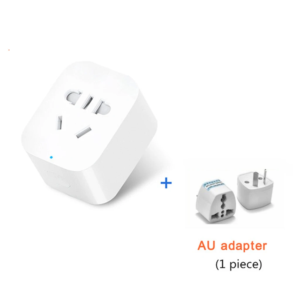 Add AU adapter Xiaomi Mijia двойной USB Смарт Bluetooth шлюз Смарт Wi-Fi розетка включения выключения с телефоном беспроводной пульт дистанционного управления розетка адаптер - Цвет: Add AU adapter