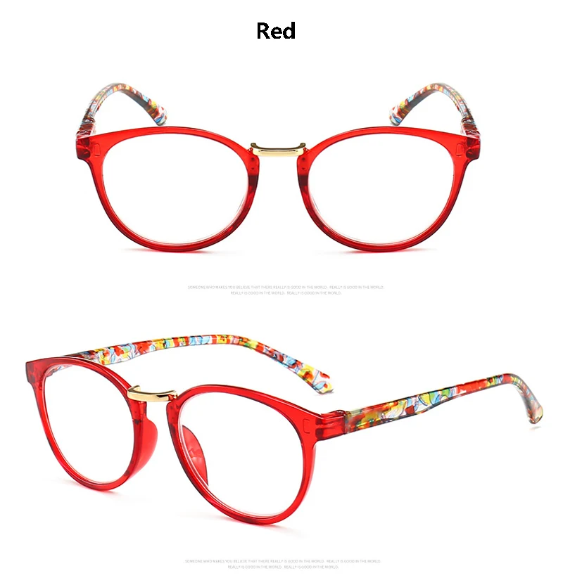 Zilead Круглые Цветочные складные очки для чтения линзы дужки на пружине Prebyopia очки дальнозоркость очки+ 1,0 до+ 4,0