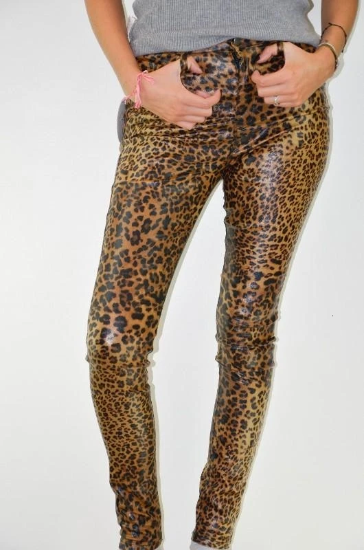 GREYMODA PANTALÓN MUJER ENGOMASO LEOPARDO