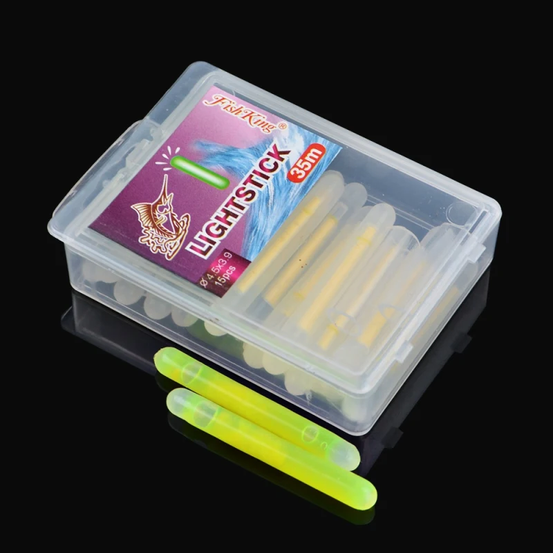 

15Pcs/set Portable Luminous Fishing Fluorescent Lightstick Light Night Luminous Fishing Float Dark Glow Fishing Supplies