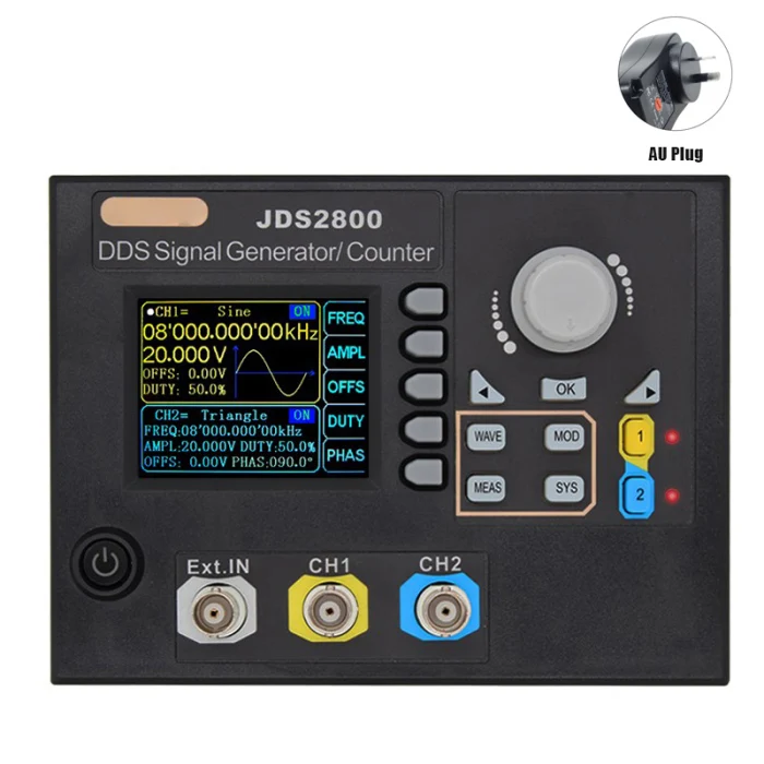 JDS2800 60 МГц генератор сигналов цифровой Управление двухканальный DDS генератор произвольных частотомер_ недель