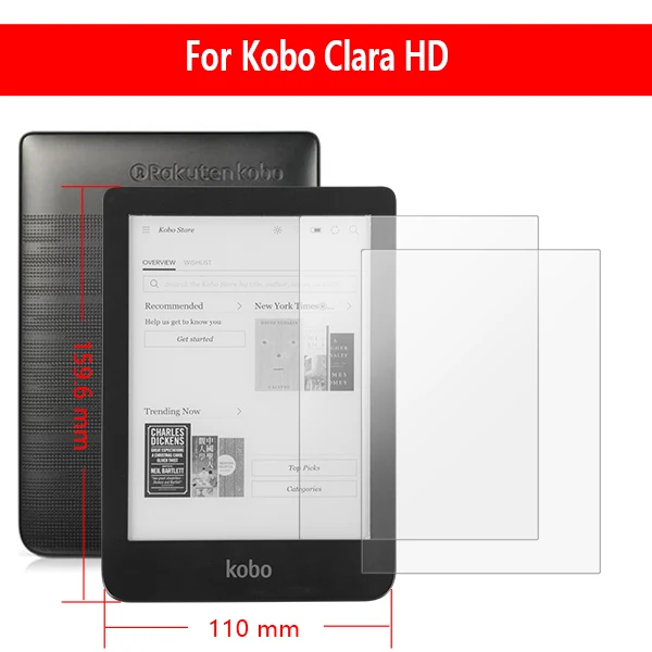 Закаленное стекло для Kobo Clara HD " E-reader Защита от царапин защитная крышка экрана протектор для нового Kobo Libra H2O 7" e-reader - Цвет: KBCAHD GHM2
