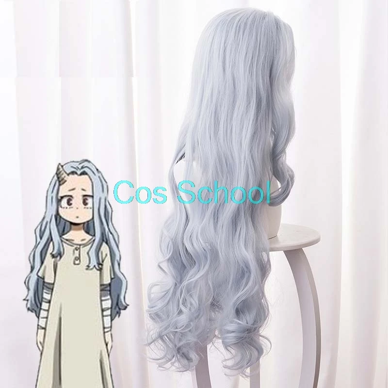 Cos School Boku no Hero Academy Eri парики для косплея мой герой Academy Eri парики аниме с такими же серыми длинными волосами