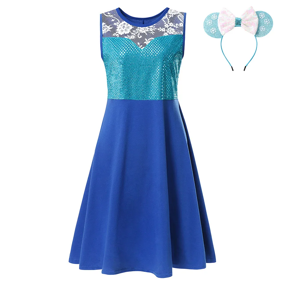 Princess Elsa S-M-L-XL-XXL платье принцессы взрослая Эльза Анна Белль мама Ариэль Рапунцель платья Минни Бо Peep Maleficent ролевые игры одежда для вечеринок - Цвет: Princess Elsa