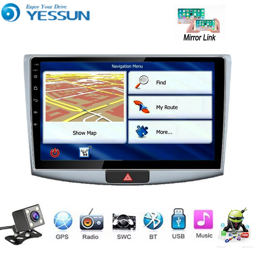YESSUN для Volkswagen Passat CC 2012 ~ 2016 автомобильный Android мультимедийный плеер автомобильное