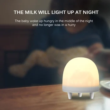 

USB Rechargeable Colorful LED Night Light Touch Dimmable Night Lamp Kids Baby Room Bedroom Decorative Table Lamp Home Decor Gift