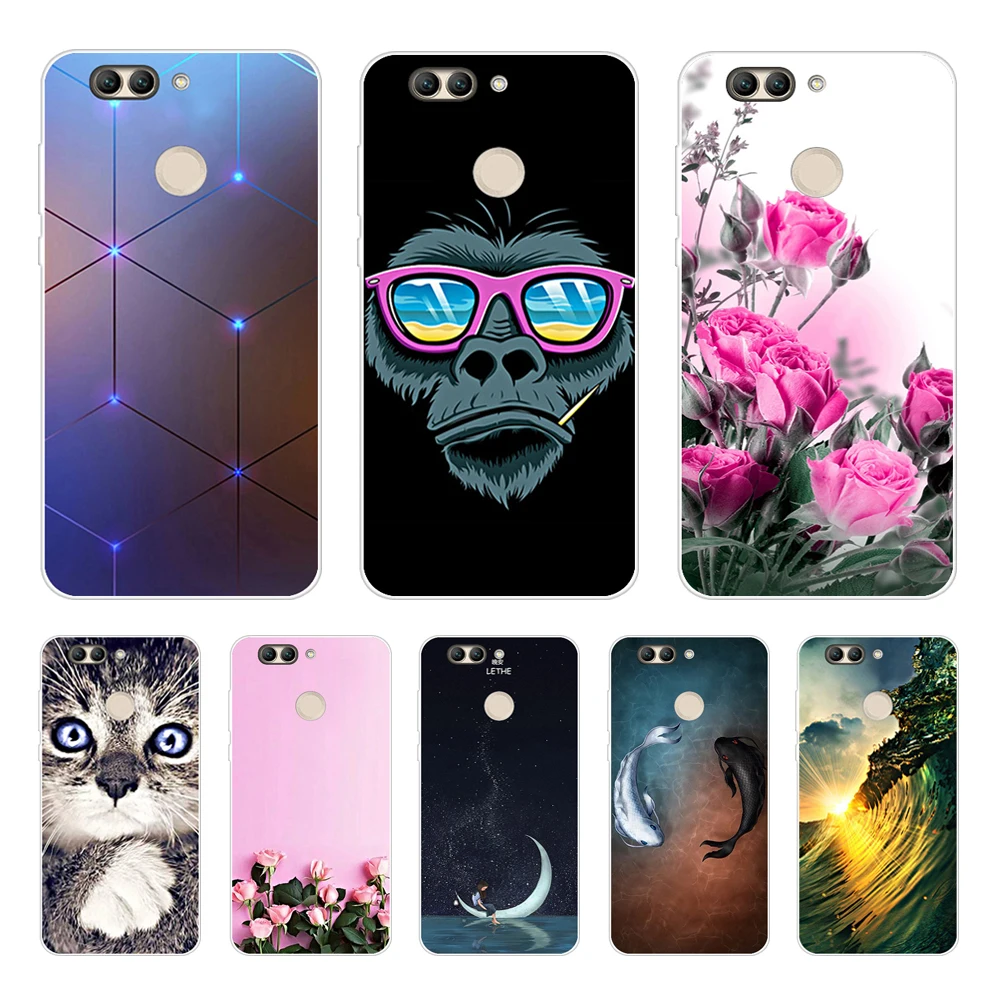 Милые Модные Цветные Чехлы для Huawei Nova 2 Plus чехол с рыбками ультратонкие чехлы