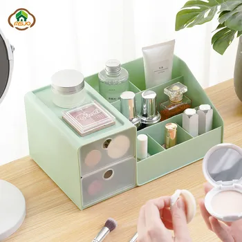 

MSJO Desktop Storage Box for Women Mini Drawer Design Plastic Storage Box Makeup Jewelry Sundries Organization Storage Boxes