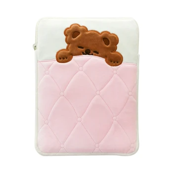 

Portable Cartoon Embroidery Pattern Laptop Sleeve Case Bag Pouch Cover for 11in 10.5in 9.7in Tablet