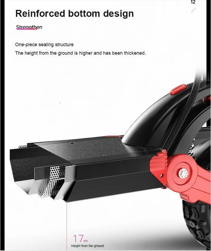 Foldable Electric Skateboard Two Wheels Electric Scooters Off Road Single Drive 500W 48V 35KMH Powerful Electric Bike (21)