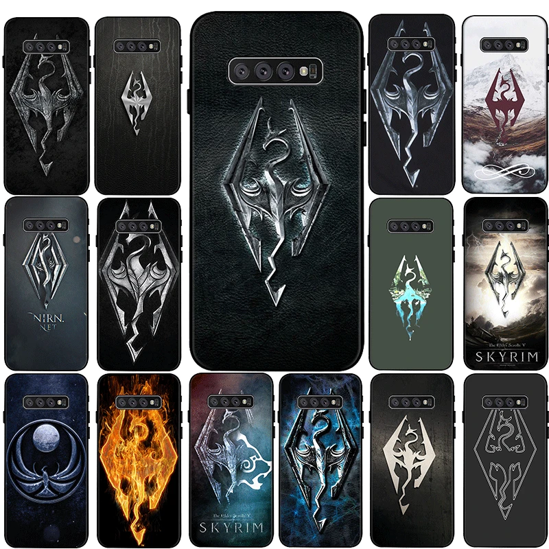 Чехол для телефона с логотипом Skyrim Samsung Galaxy A10S A20 A20S A20E A30S A40 A40S A50 A50S A60 A70 A70S M10 M20 M30