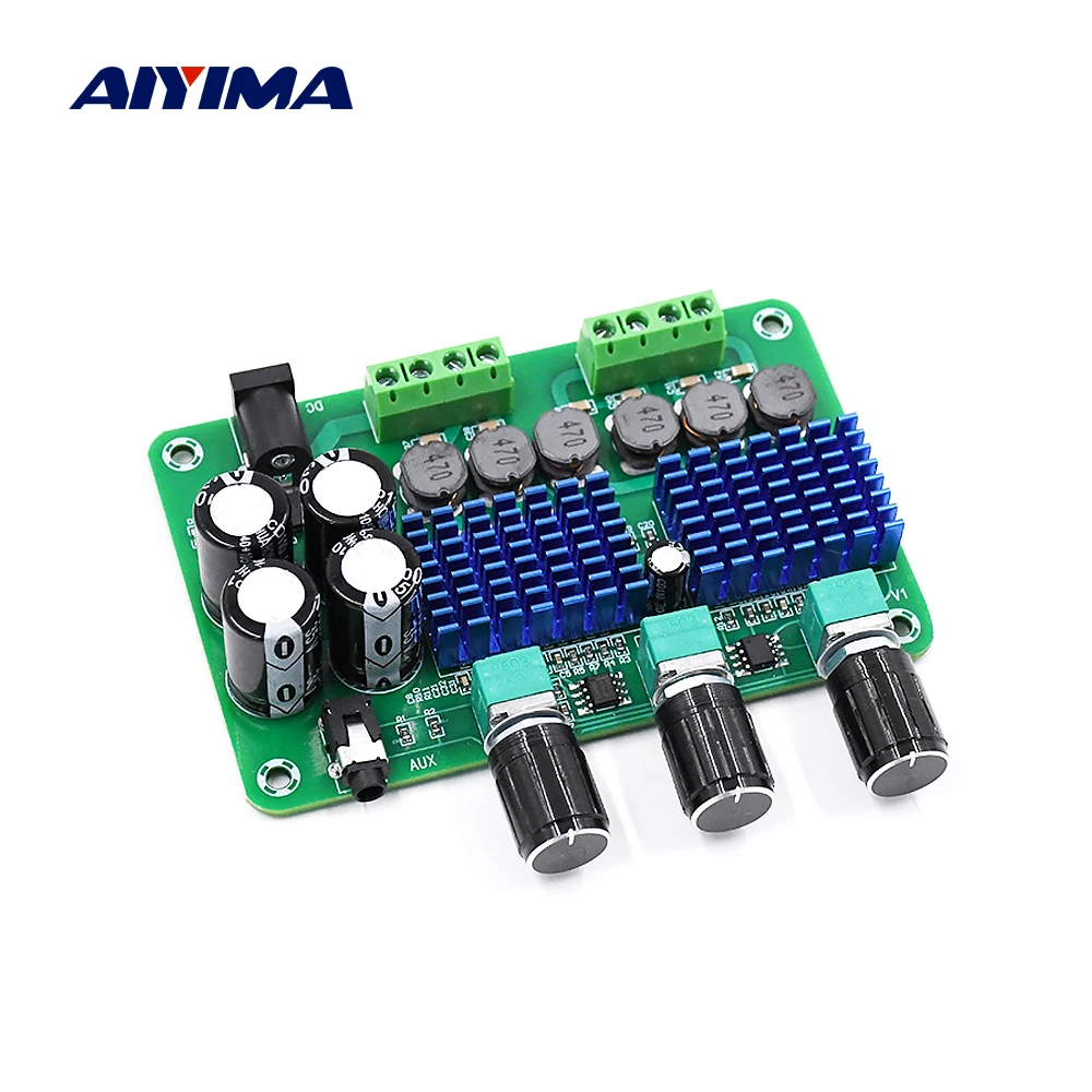Усилитель звука AIYIMA 2 1 TDA3116D2 цифровой усилитель мощности 50Wx2 + 100 Вт сабвуфер с