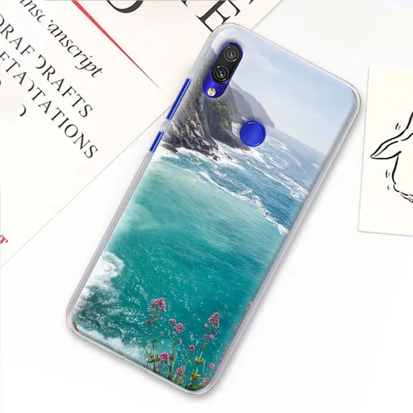 Пейзаж горы пейзаж чехол для Xiaomi mi A3 A1 A2 8 Lite 9T CC9E Играть Red mi K20 Pro 7A Note 7 фотоаппаратов моментальной печати 7S жесткий прозрачный чехол Capa - Цвет: 03