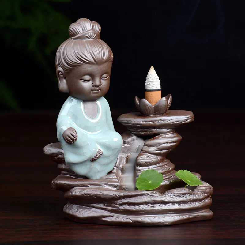 Incenso Queimador из мультфильма «Холодное сердце» ароматерапия печи дым обратный знаменитости просвещение маленький монах дом Чай церемонии украшения - Цвет: see chart