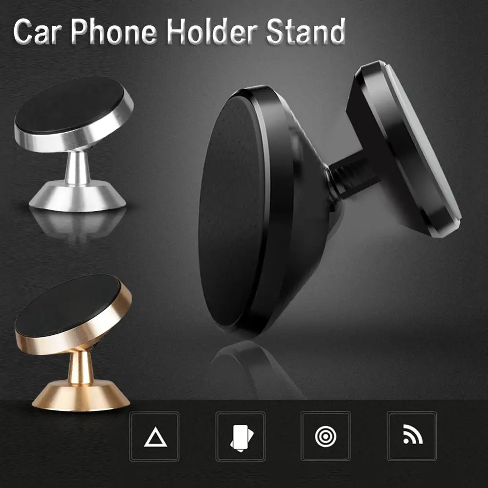 Портативная Магнитная автомобильная подставка для телефона в автомобиле для iPhone X samsung, магнитный держатель на вентиляционное отверстие, универсальный кронштейн для мобильного телефона