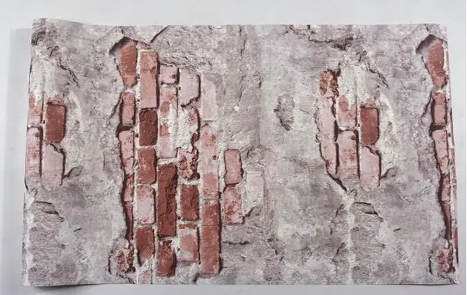 beibehang Brick pattern wallpaper brick brick head retro nostalgic fashion cement brick wall industrial wind antique wallpaper
