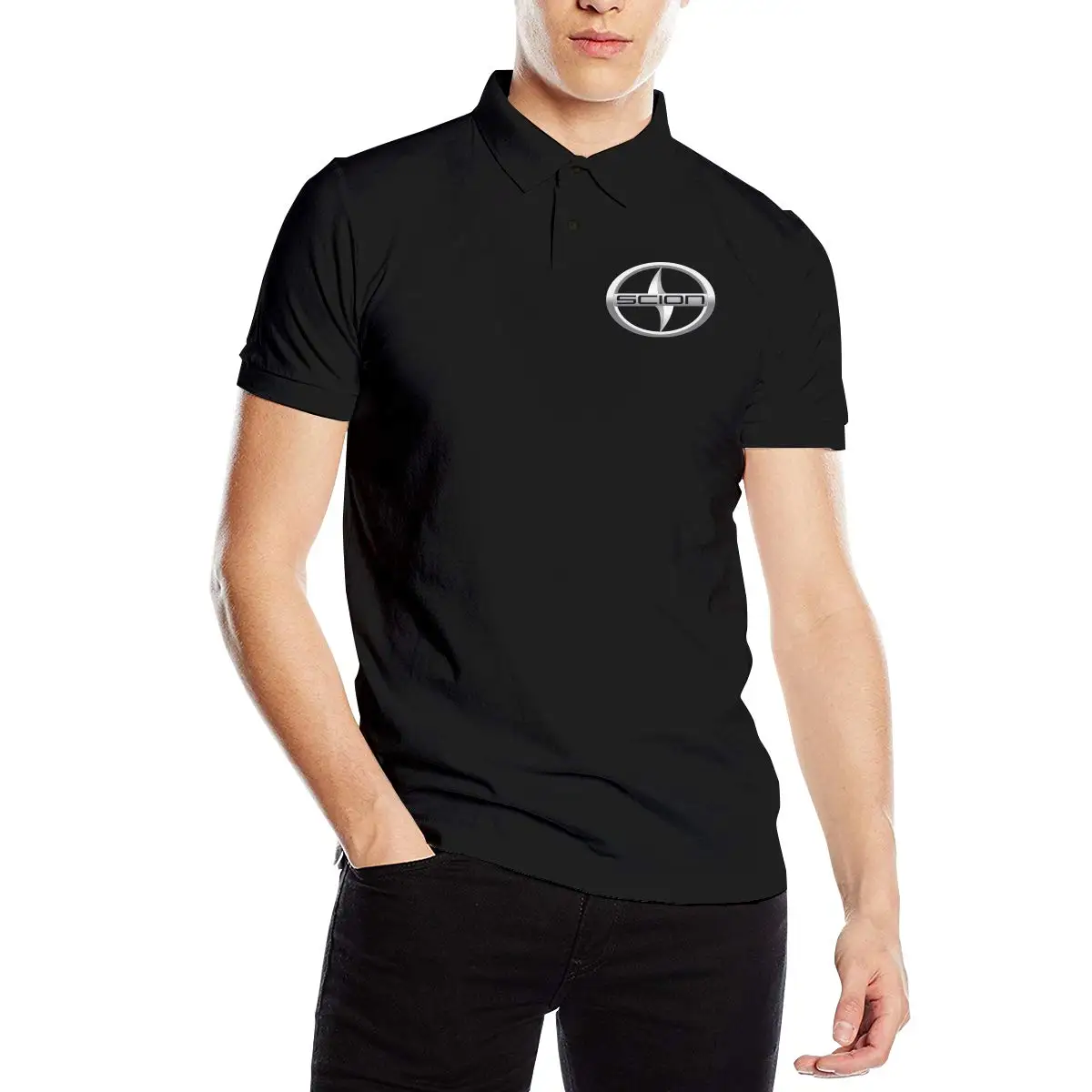 FGHFG Men's Cool Tee Scion Vehicle Logo.SVG Polo T Shirt |